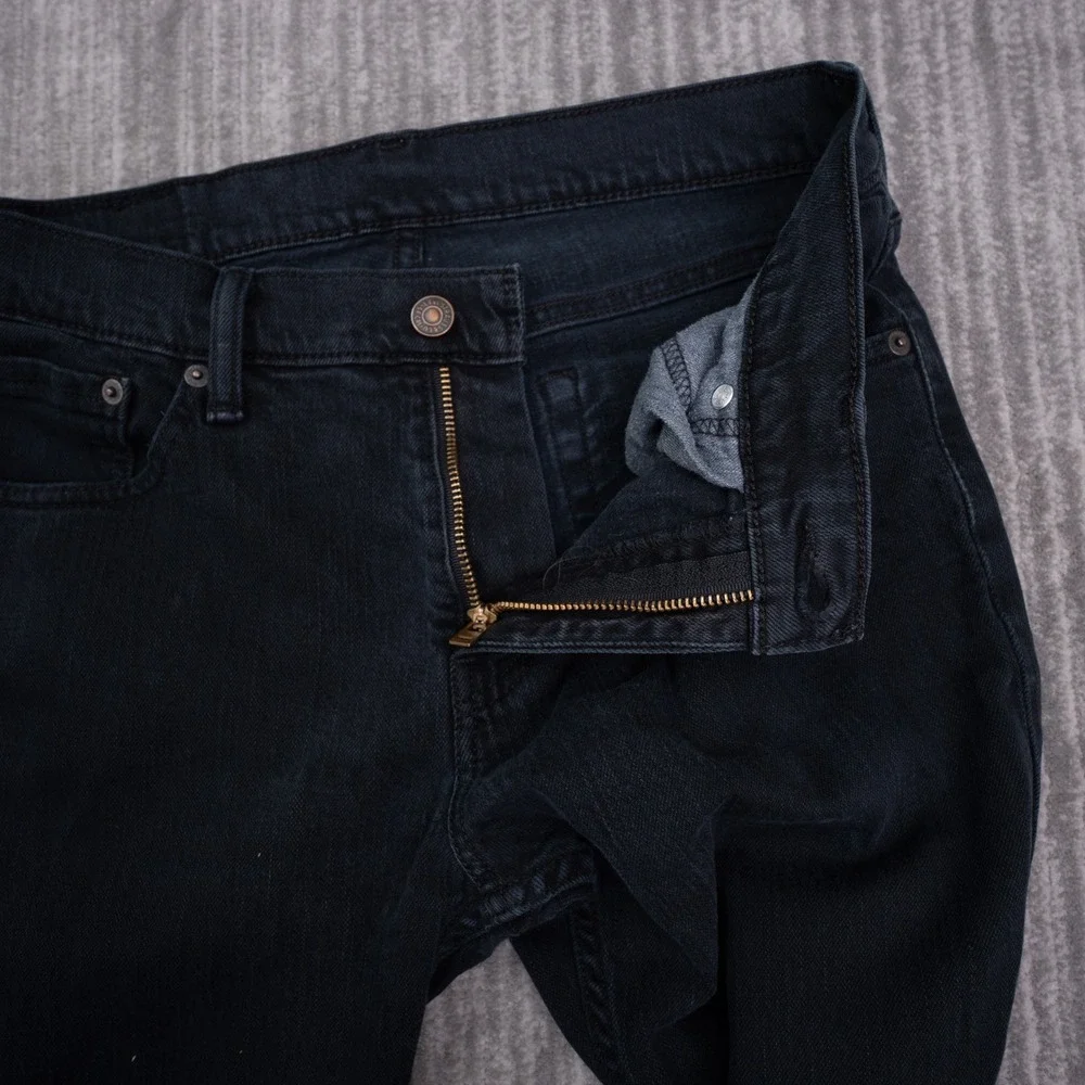 Levi's 511 Slim Fit Jeans Mens 30x30 Black Good Denim Pants 04511-4406